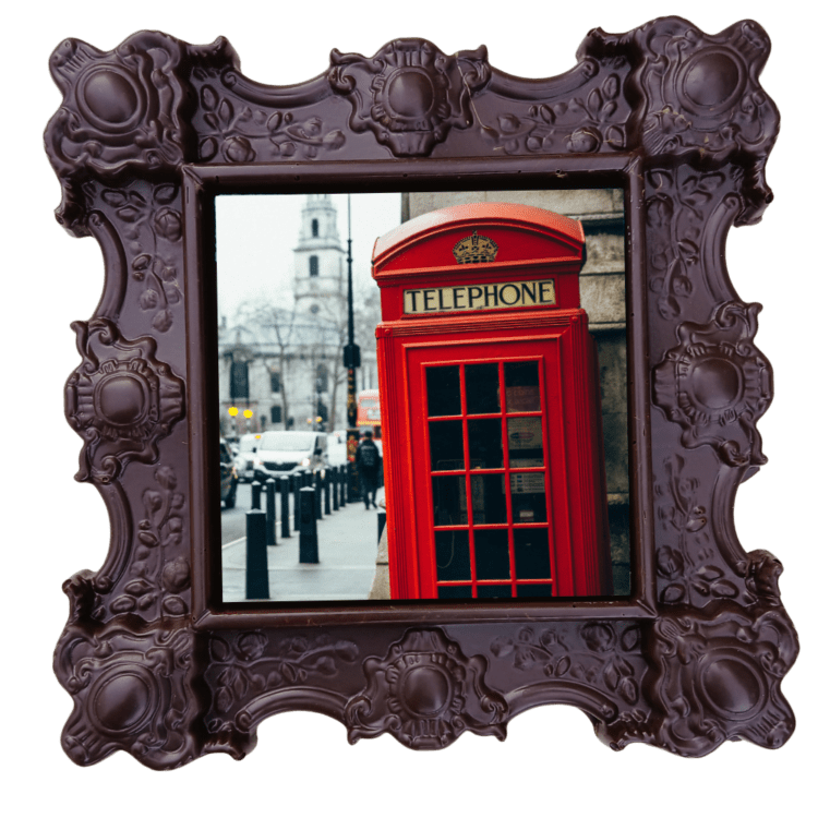London phone box– Unique Chocolate gift